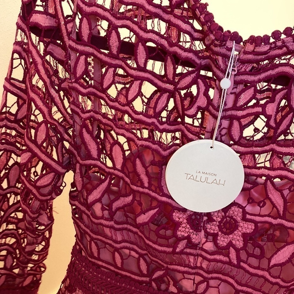 La Maison Talulah Pink Lace Formal Dress - Picture 7 of 8